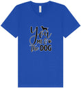 Load image into Gallery viewer, You, Me, and the Dog Unisex V-Neck Shirt