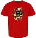 Load image into Gallery viewer, If I Fits, I Sits Children's Gildan Soft Shirt