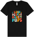 Load image into Gallery viewer, Less People, More Pups Unisex V-Neck Shirt