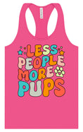Load image into Gallery viewer, Less People, More Pups Women's Racerback Tank