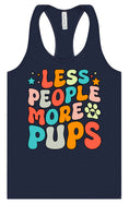 Load image into Gallery viewer, Less People, More Pups Women's Racerback Tank