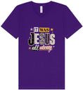 Load image into Gallery viewer, Jesus All Along Unisex V-Neck Shirt