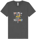 Load image into Gallery viewer, Crashing Out but Chosen Unisex V-Neck Shirt