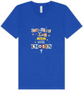 Load image into Gallery viewer, Crashing Out but Chosen Unisex V-Neck Shirt
