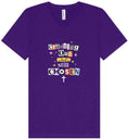 Load image into Gallery viewer, Crashing Out but Chosen Unisex V-Neck Shirt