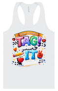 Load image into Gallery viewer, Tag You're It! Women's Racerback Tank