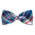 Madras Plaid Blue/Navy/Multi Bow Tie