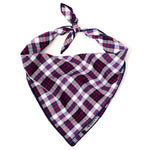 Madras Plaid Navy/Red/White Classic Bandana