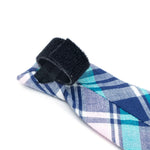 Madras Plaid Navy/Pink/Turquoise Neck Tie