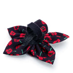Poppies Black Flower Collar Attachment