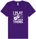 Load image into Gallery viewer, That Big Violin Thing Unisex V-Neck Shirt