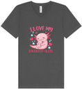 Load image into Gallery viewer, Love My Daughter Alotl Unisex V-Neck Shirt