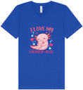 Load image into Gallery viewer, Love My Daughter Alotl Unisex V-Neck Shirt
