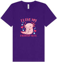 Load image into Gallery viewer, Love My Daughter Alotl Unisex V-Neck Shirt