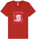 Load image into Gallery viewer, Love My Daughter Alotl Unisex V-Neck Shirt