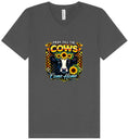 Load image into Gallery viewer, Pray til the Cows Come Home Unisex V-Neck Shirt