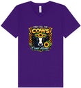 Load image into Gallery viewer, Pray til the Cows Come Home Unisex V-Neck Shirt
