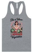 Load image into Gallery viewer, I Murder Vegetables Women's Racerback Tank