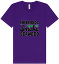 Load image into Gallery viewer, Mermaids Smoke Seaweed Unisex V-Neck Shirt