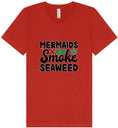 Load image into Gallery viewer, Mermaids Smoke Seaweed Unisex V-Neck Shirt
