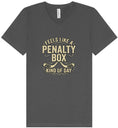 Load image into Gallery viewer, Penalty Box Kind of Day Unisex V-Neck Shirt