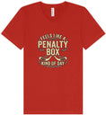 Load image into Gallery viewer, Penalty Box Kind of Day Unisex V-Neck Shirt