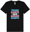 Load image into Gallery viewer, Trans Rights are Human Rights Unisex V-Neck Shirt