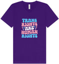 Load image into Gallery viewer, Trans Rights are Human Rights Unisex V-Neck Shirt