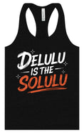 Load image into Gallery viewer, Delulu is the Solulu Women's Racerback Tank