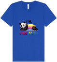 Load image into Gallery viewer, Pan Duh Panda Unisex V-Neck Shirt