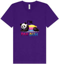 Load image into Gallery viewer, Pan Duh Panda Unisex V-Neck Shirt