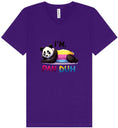 Load image into Gallery viewer, Pan Duh Panda Unisex V-Neck Shirt