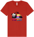 Load image into Gallery viewer, Pan Duh Panda Unisex V-Neck Shirt