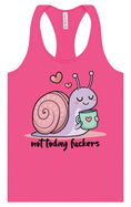 Load image into Gallery viewer, Not Today Snail Women's Racerback Tank