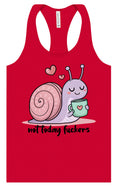 Load image into Gallery viewer, Not Today Snail Women's Racerback Tank