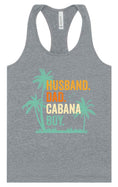 Load image into Gallery viewer, Dad. Husband. Cabana Boy. Women's Racerback Tank