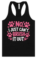 Load image into Gallery viewer, Can't Just Brush it Out Groomer Women's Racerback Tank