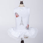 Paris Dog Dress White