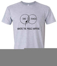 Load image into Gallery viewer, Dad Jokes Venn Diagram Children's Gildan Soft Shirt
