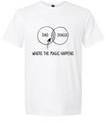 Load image into Gallery viewer, Dad Jokes Venn Diagram Children's Gildan Soft Shirt