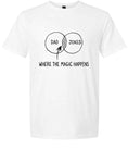 Load image into Gallery viewer, Dad Jokes Venn Diagram Children's Gildan Soft Shirt