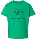Load image into Gallery viewer, Dad Jokes Venn Diagram Children's Gildan Soft Shirt