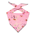 Load image into Gallery viewer, Halloween Bandana | Halloween Dog Bandana | Pink Bandana with Skeleton & Moth - Southlake Paws