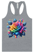 Load image into Gallery viewer, Rainbow Rose Women's Racerback Tank