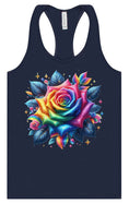 Load image into Gallery viewer, Rainbow Rose Women's Racerback Tank