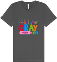 Load image into Gallery viewer, Get Your Kindergarten Cray On Unisex V-Neck Shirt