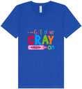 Load image into Gallery viewer, Get Your Kindergarten Cray On Unisex V-Neck Shirt