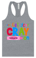 Load image into Gallery viewer, Get Your Kindergarten Cray On Women's Racerback Tank