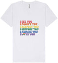 Load image into Gallery viewer, See Accept Support Pride Unisex V-Neck Shirt