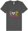 Load image into Gallery viewer, Peace Love Cinco de Mayo Unisex V-Neck Shirt